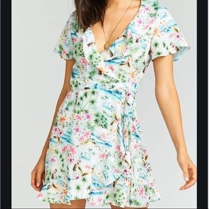 Show Me Your Mumu Tiki time Winnie wrap dress
